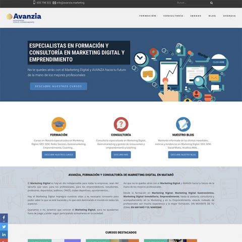 Diseño Web Responsive para Avanzia Marketing