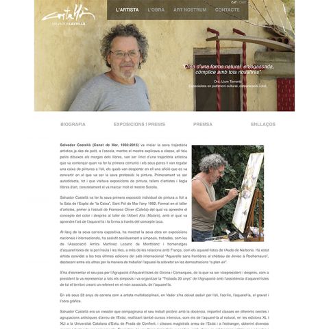 Diseño web responsive para Salvador Castellà