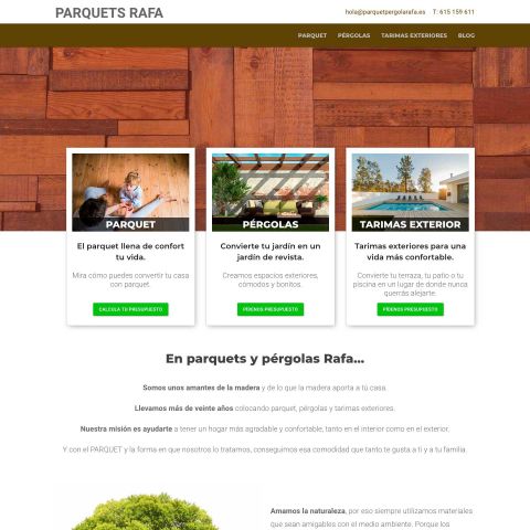 Projecte web per instal·lador majorista de parquets