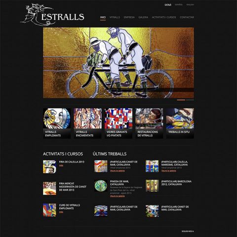 Diseño web responsive para Estralls