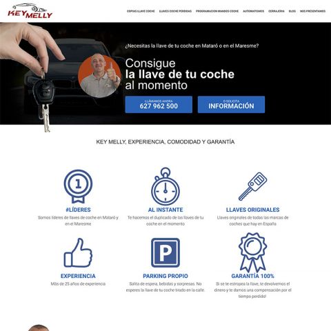 Diseño Web SEO para Key Melly