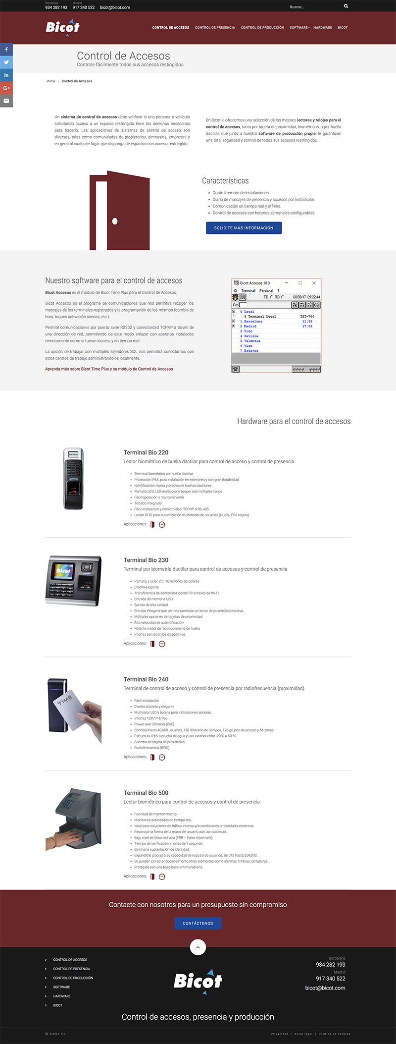 Diseño Web Responsive para Bicot 