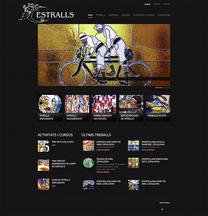 Diseño web responsive para Estralls
