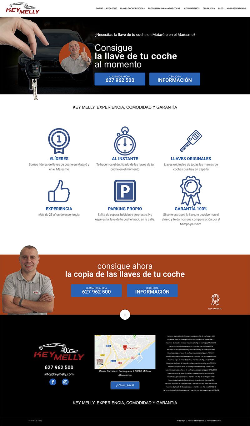 Diseño Web SEO para Key Melly