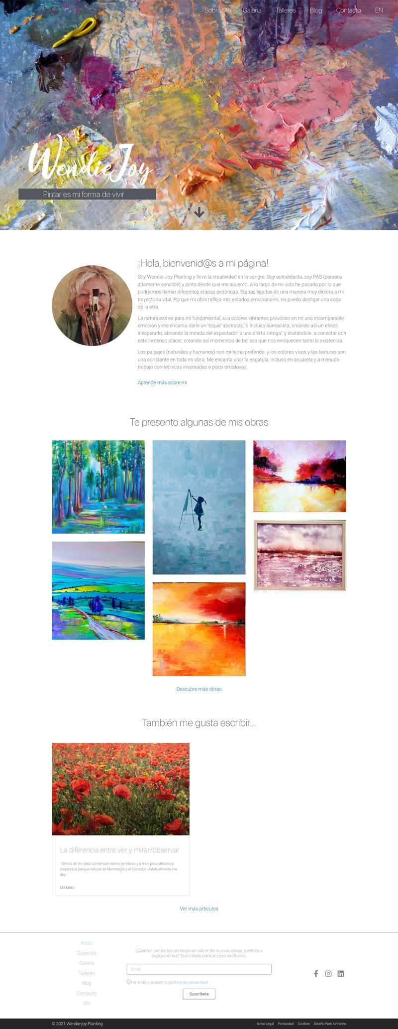 Disseny Web per a artista local